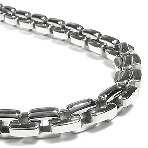 stainless steel mens large box link necklace chain|Amazon.com: Mens Box Chain Necklace.